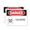 Signmission Chlorine Danger Sign, Vinyl Decal, 7in W x 5in L, 2PK OS-2PACK-DS-D-57-L-1065 - alternate 1